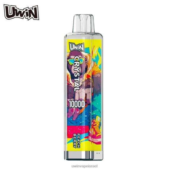 UWIN CRYSTAL 10,000 אדים חד פעמיים ברי אפרסק PZR6H12 - Uwin Vape חַד פַּעֲמִי