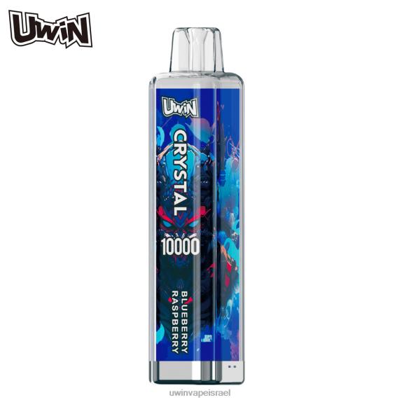 UWIN CRYSTAL 10,000 אדים חד פעמיים אוכמניות פטל PZR6H1 - Uwin Vape Israel